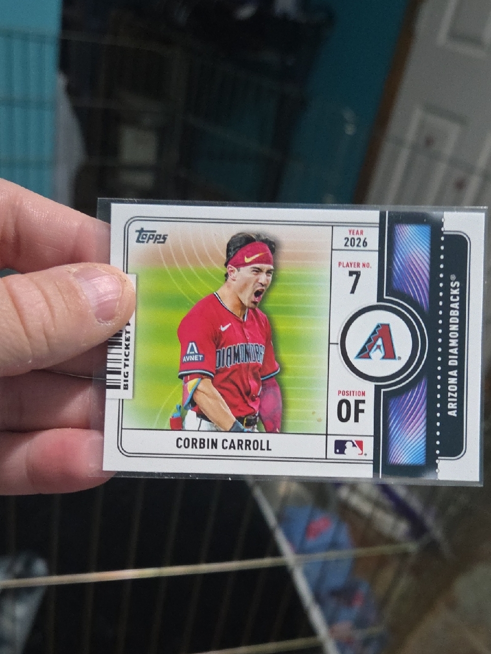 Topps Corbin Carroll Red and Green Baseball Card